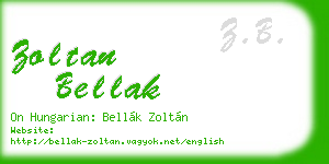 zoltan bellak business card